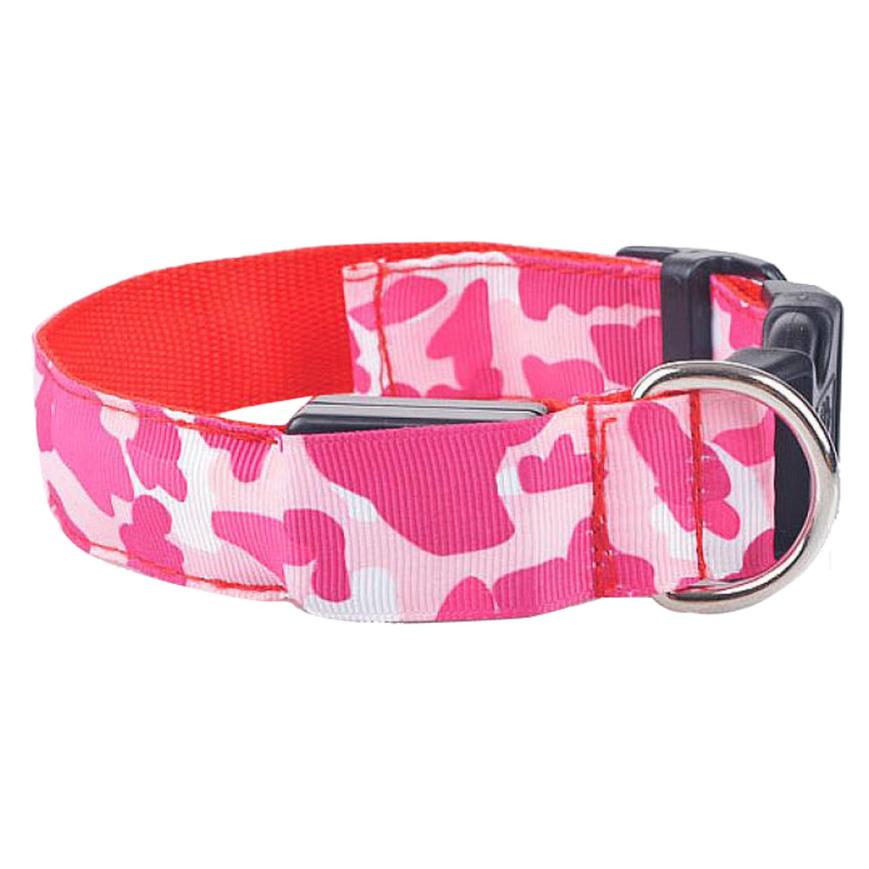 Camouflage LED Illuminated Dog Collar
