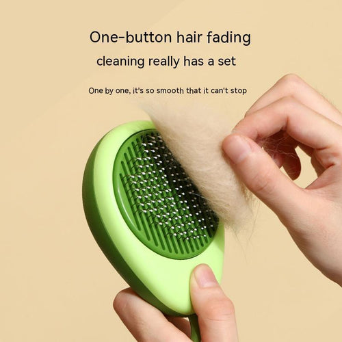 Avocado Shaped Stainless Steel Needle Pet Hair Cleaning Brush