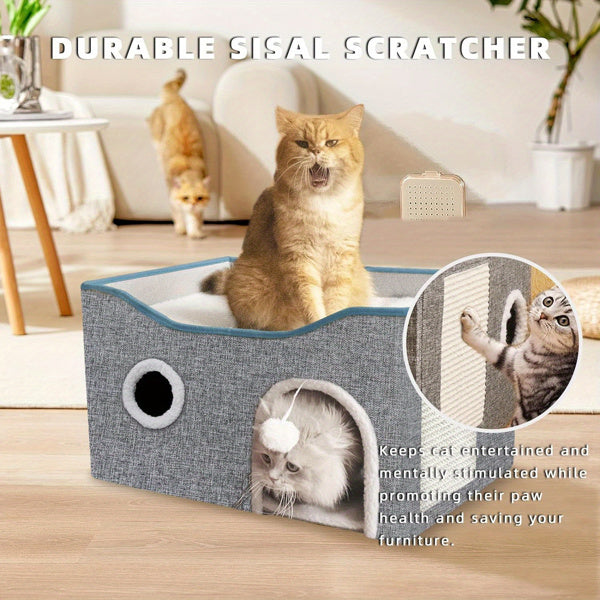 Super Wide Cat House For Indoor Cats