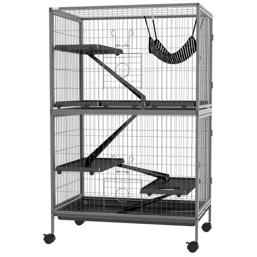 5 Tier Small Animal Cage Ferret Chinchilla with Hammock Fittings