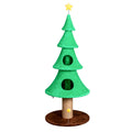 59in Large Tall Christmas Tree Cat Tower With 2 Cat Condos & Scratching Post, Soft Fleece