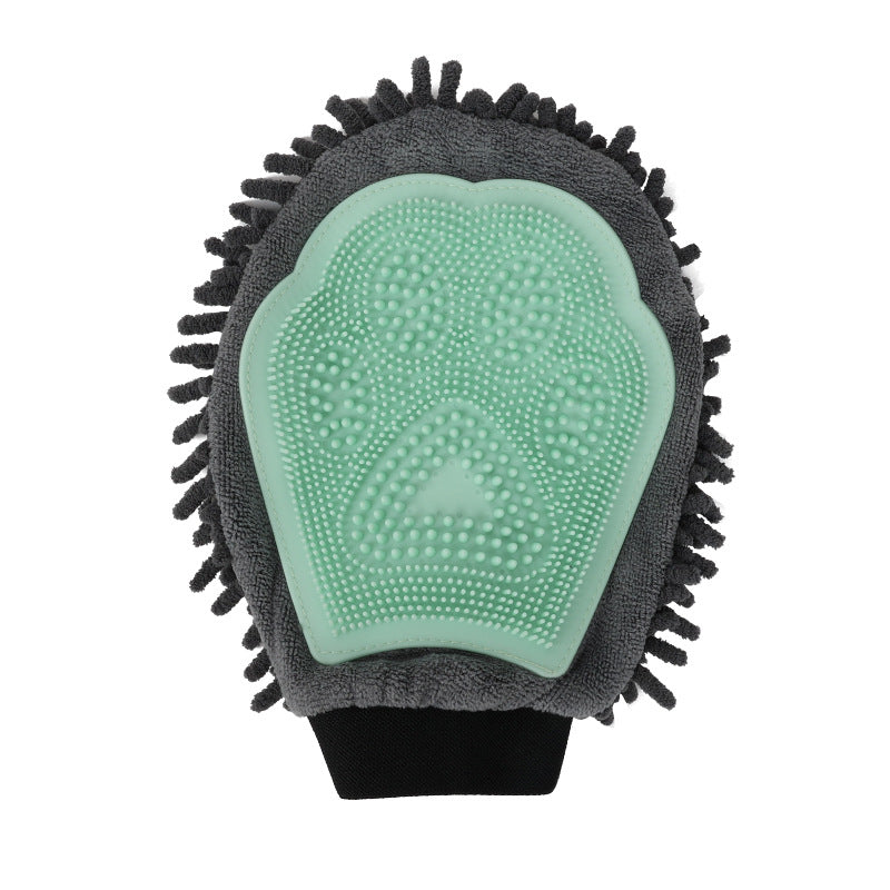 2-in-1 Bathing Massage Glove and Drying 2-Sided