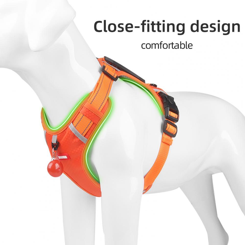 Nylon Dog Harness Breathable Reflective Pet Harness Vest For Small Large Dog Outdoor Running Dogs Training Accessories