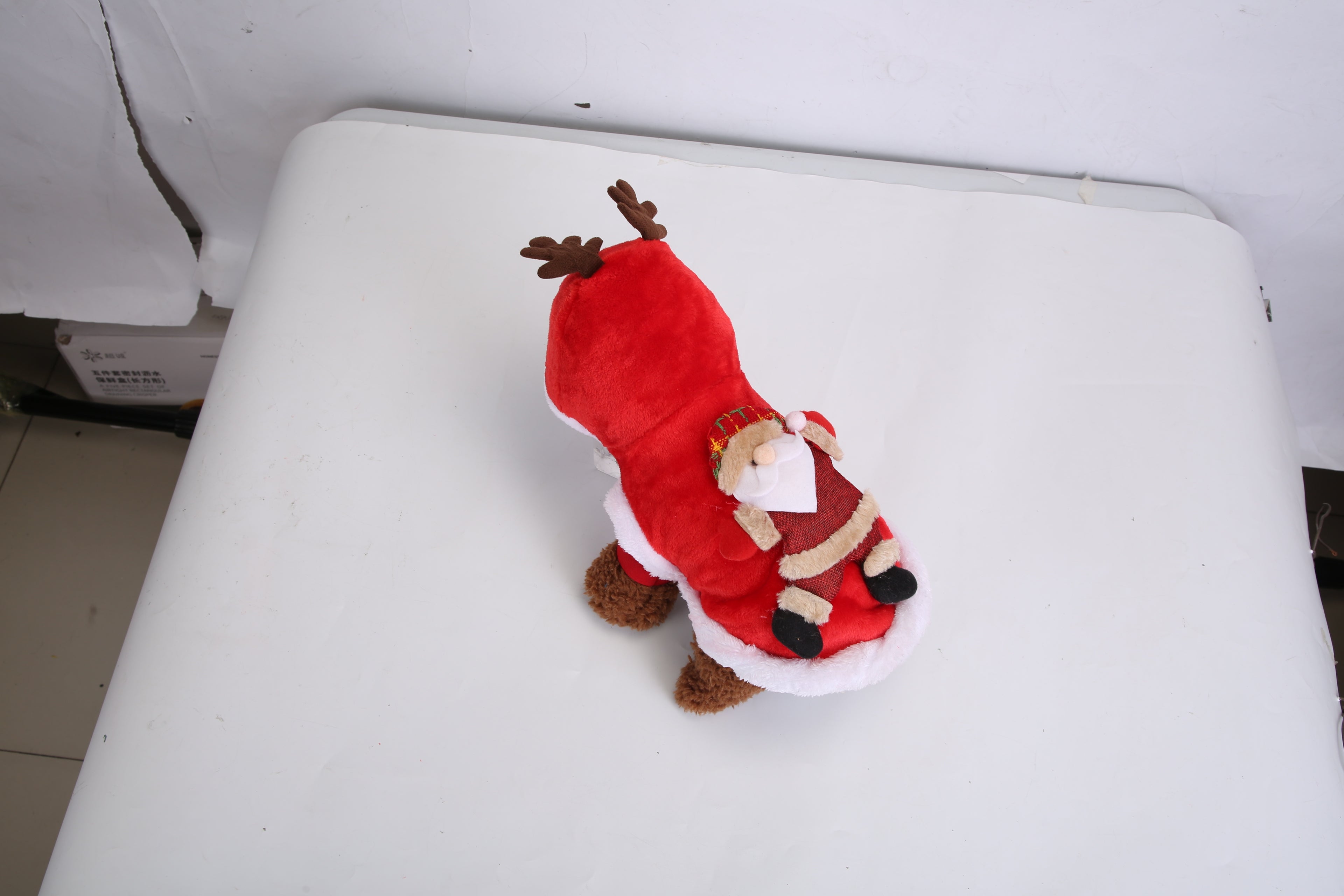 Pet Christmas Clothes Santa Claus Reindeer Antlers Costume Winter Outfit New Year Coat For Small Medium Dogs Cats