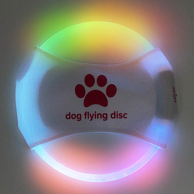 Dog Flying Discs Light Glowing LED LuminousTraining Interactive Toys Game Flying Discs Dog Toy Pet Dog Accessories Pet Products