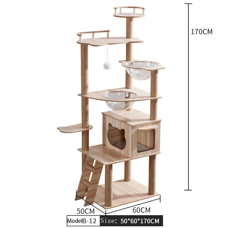 Cat Tree Cat Crawl Cat Nest Cat Scratching Board Pet Toy Space Capsule