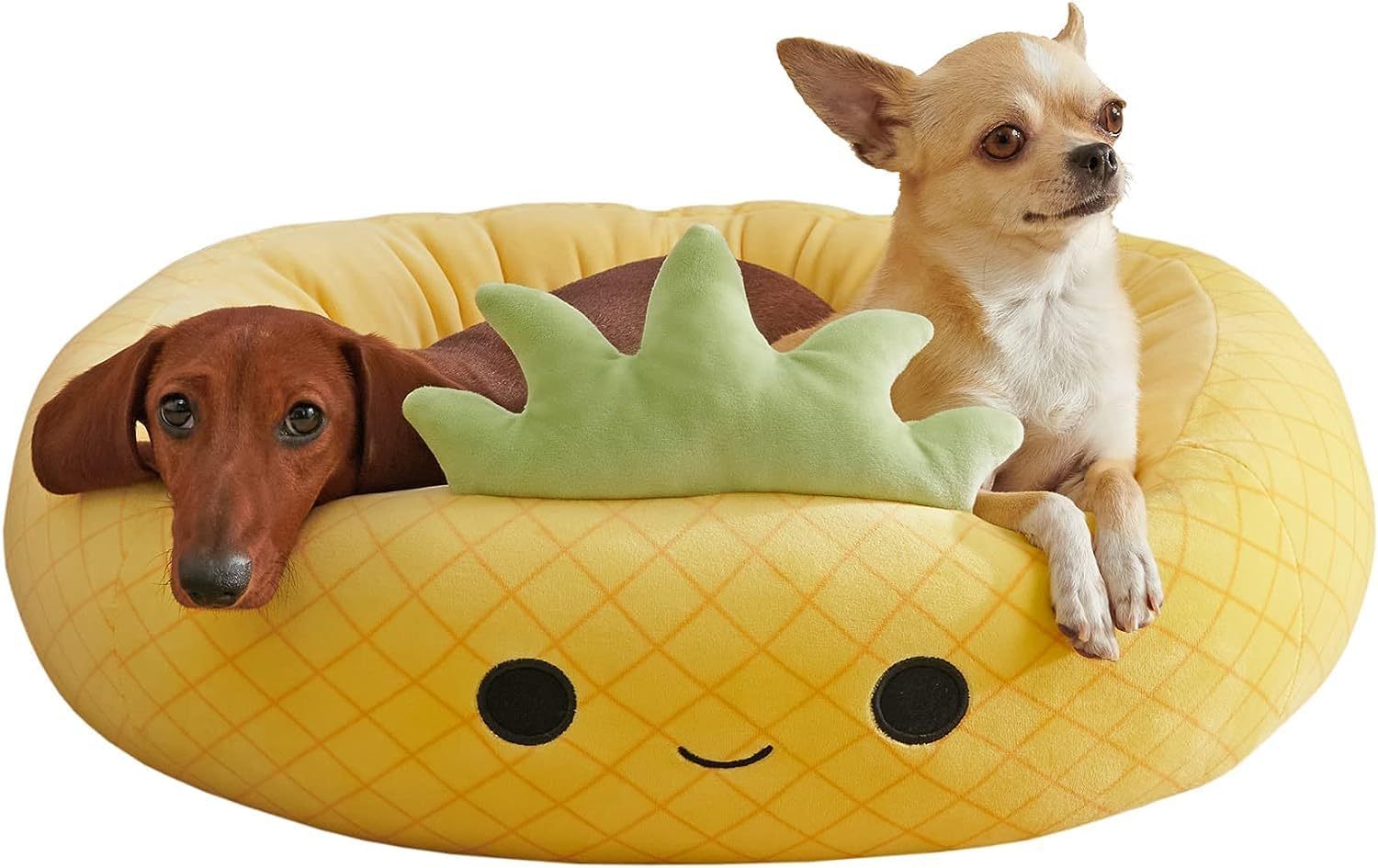 Shark Pet Bed - Large Ultrasoft Official Plush Pet Bed Maui Pineapple Pet Bed