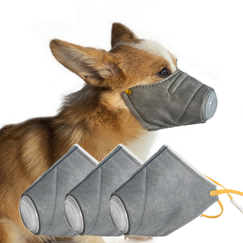 Dog Face Masks Anti Dust Pollution Soft Cotton Pet Respiratory PM2.5 Filter