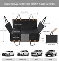 Made4Pets Dog Car Back Seat Cover Easy To Install And Clean
