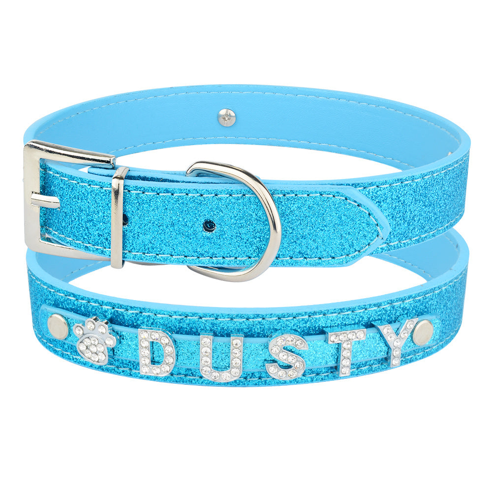Personalized ID Collars DIY Alphabet Dog Name Collar