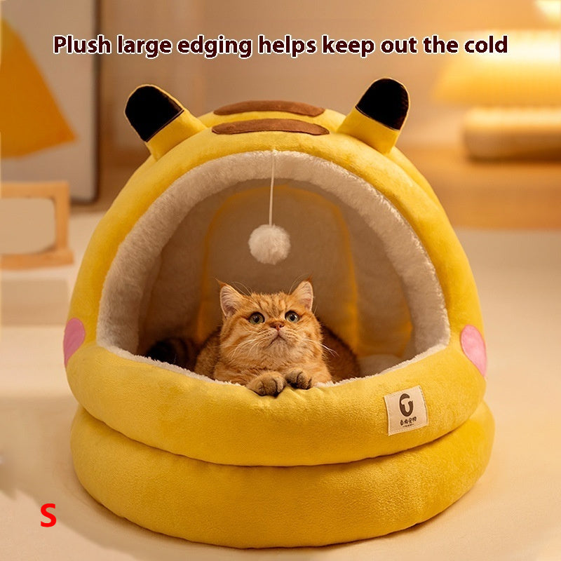 Cat Nest Four Seasons Universal Winter Warm Semi-closed Bed