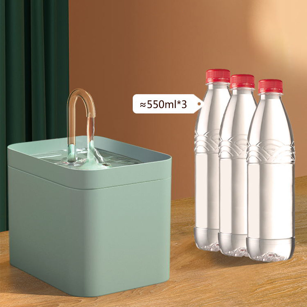 Automatic Cat Water Bowl 1.5L Recirculate Filter USB