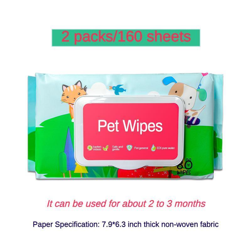 Dog And Cat Wet Wipes, Fragrance Free, Plant.based  SKIP THE BATH Gentle Cleansing And Deodorizing,Hypoallergenic, Wipes For Paws Ears, Fur, Eye Ducts And Butt