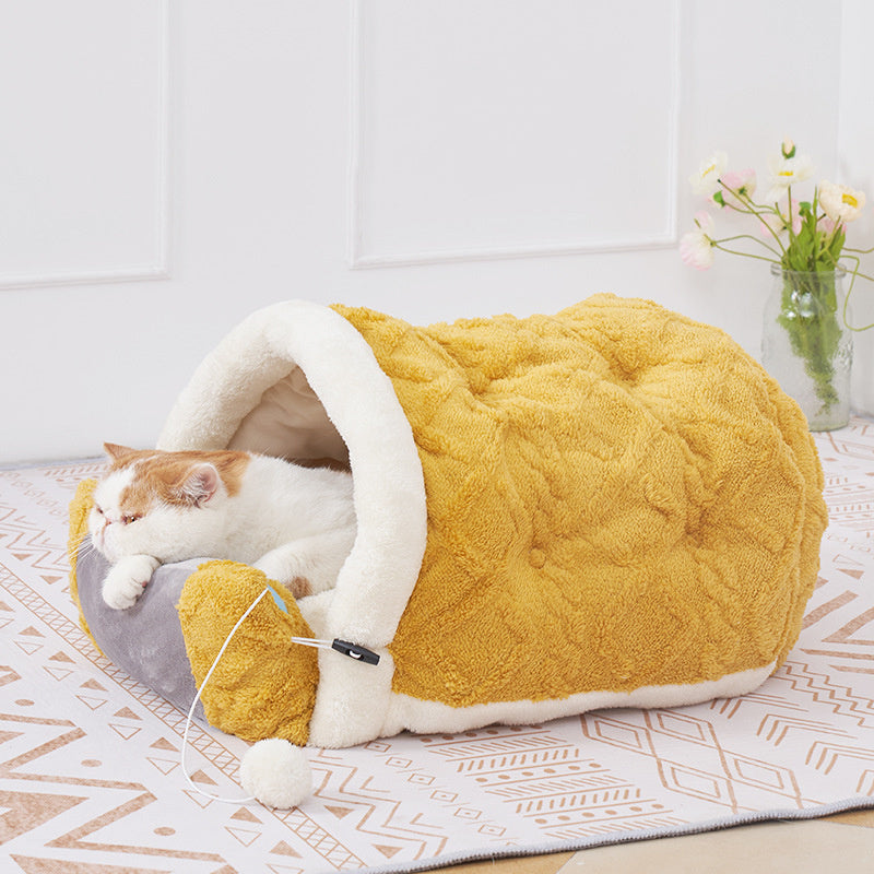 Cat Nest Arctic Velvet Game Machine Warm Semi-enclosed Cat Litter Cat Bed