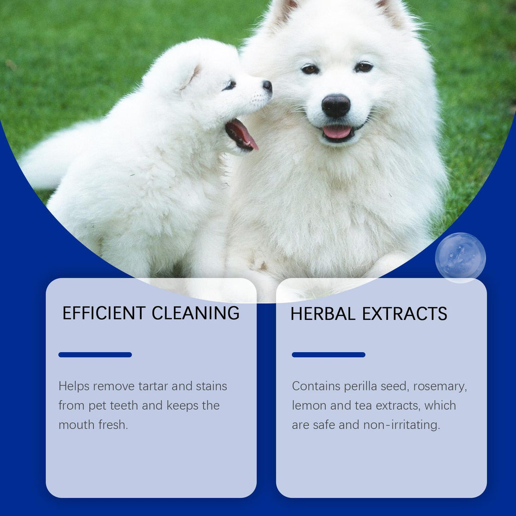 Dog Tooth Cleaning Powder Gently Cleans Tartar Stains And Freshens Breath