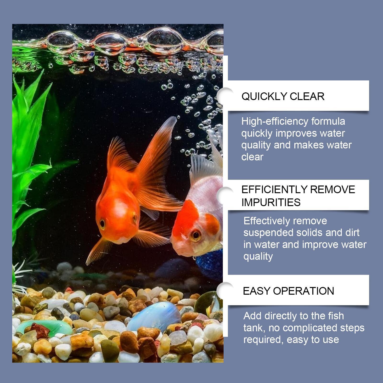 Fish Tank Water Clarifies Aquarium Water Clarifies Household Fish Tank Decontamination Cleaner