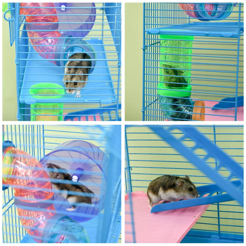 5 Tier Hamster Cage With Tubes And Tunnels (only ship inside USA)