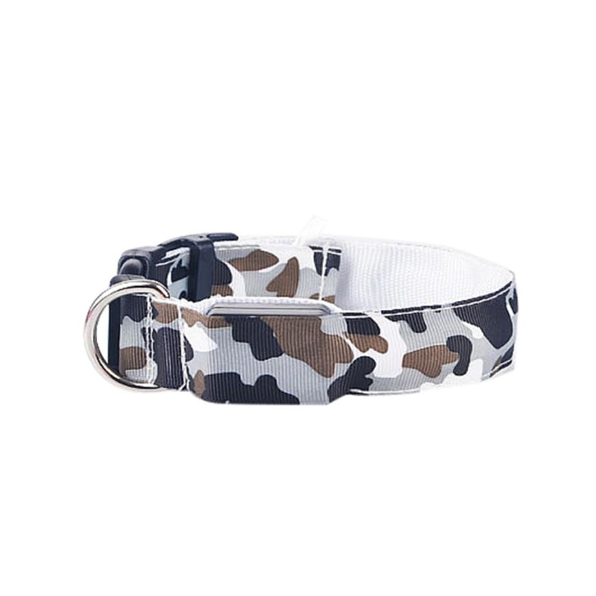 Camouflage LED Illuminated Dog Collar