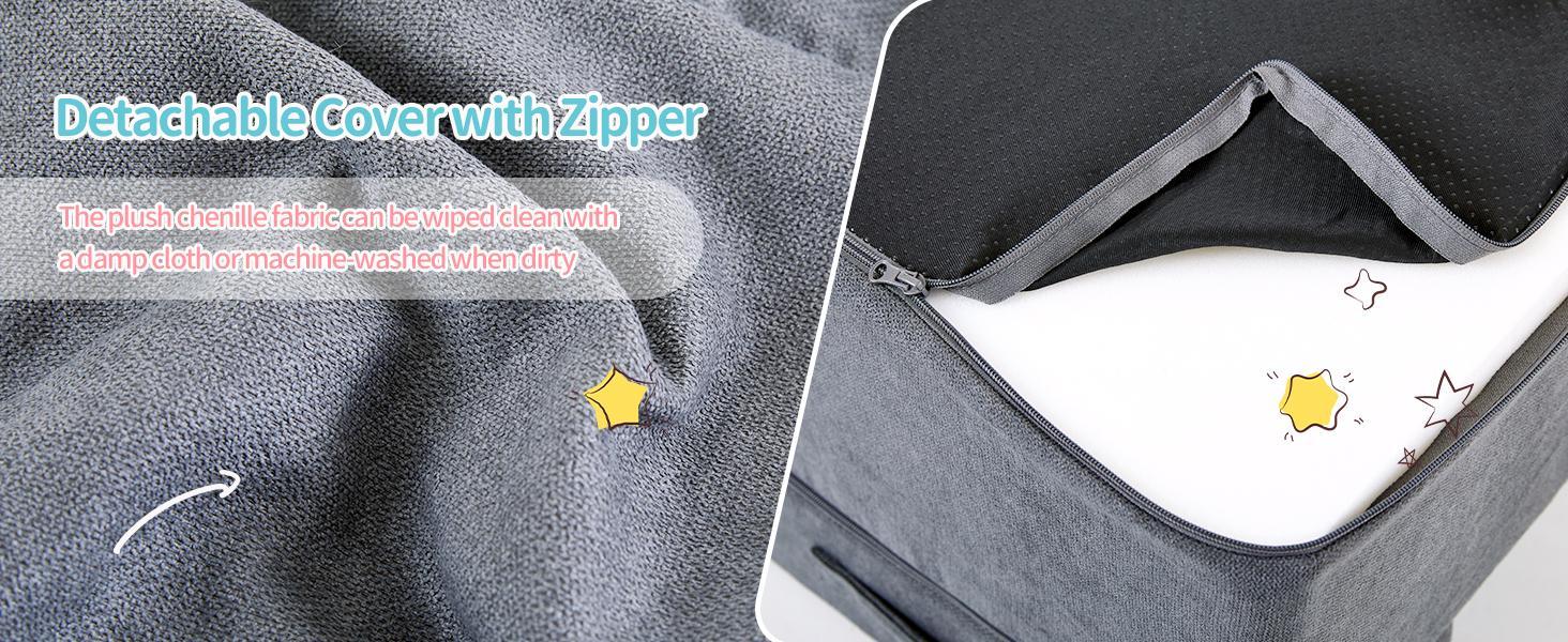 Four-step Dog Bed Indoor Non-slip Balance Pet Ramp Gray