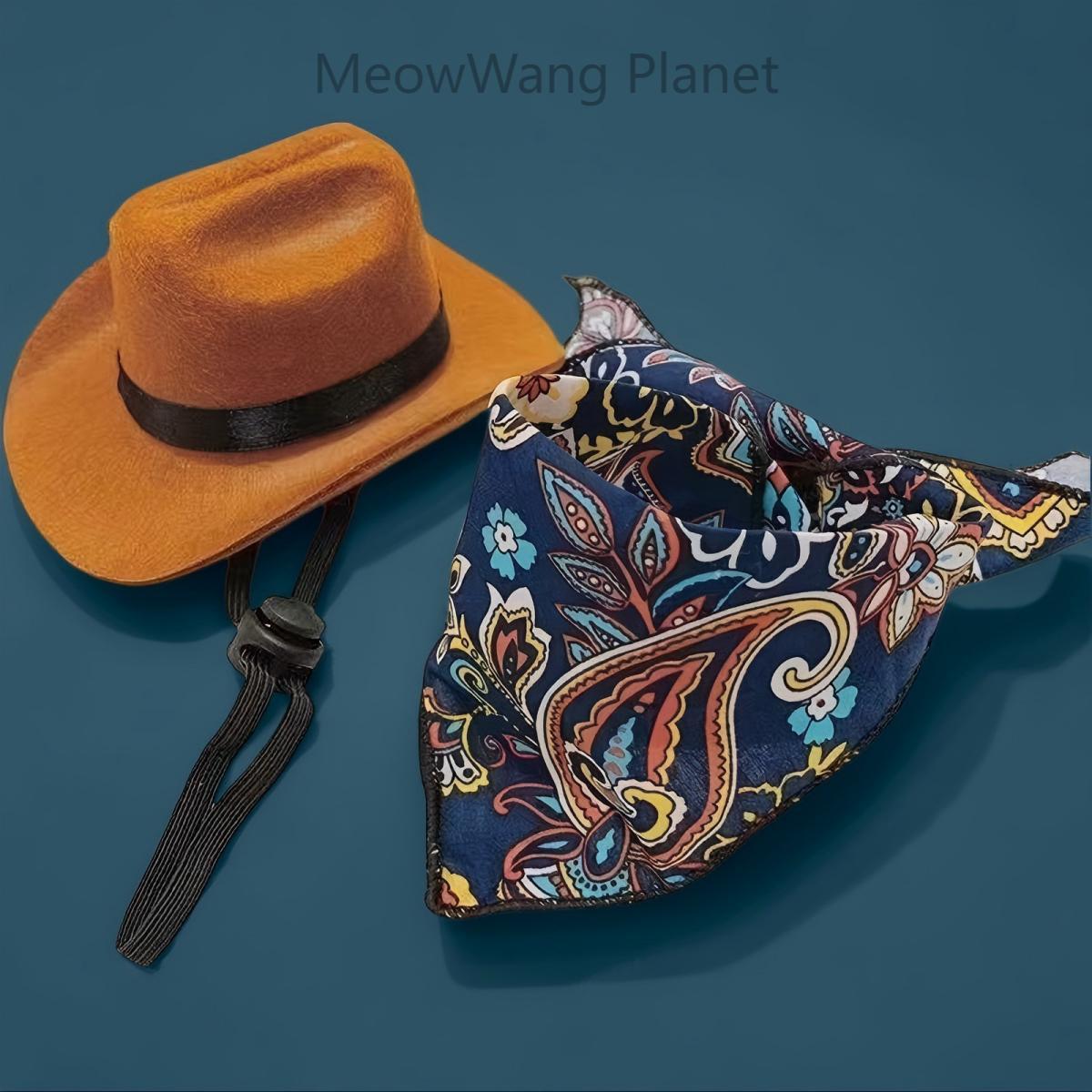 Dog Cat Collar Dog Cat Bandana Handmade Premium Quality Cute Pet Hat Scarf Set For Cats Small Dogs Adorable Mini Costume Accessory For Photos Soft Cozy Pet Headgear For Halloween Christmas Daily Dress