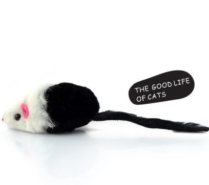 Fake Mouse Rabbit Skin Mouse Funny Cat Toy