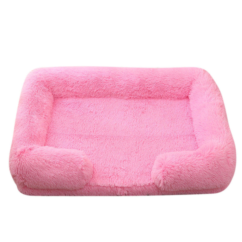Plush Square Pet Bed Dog Bed Winter