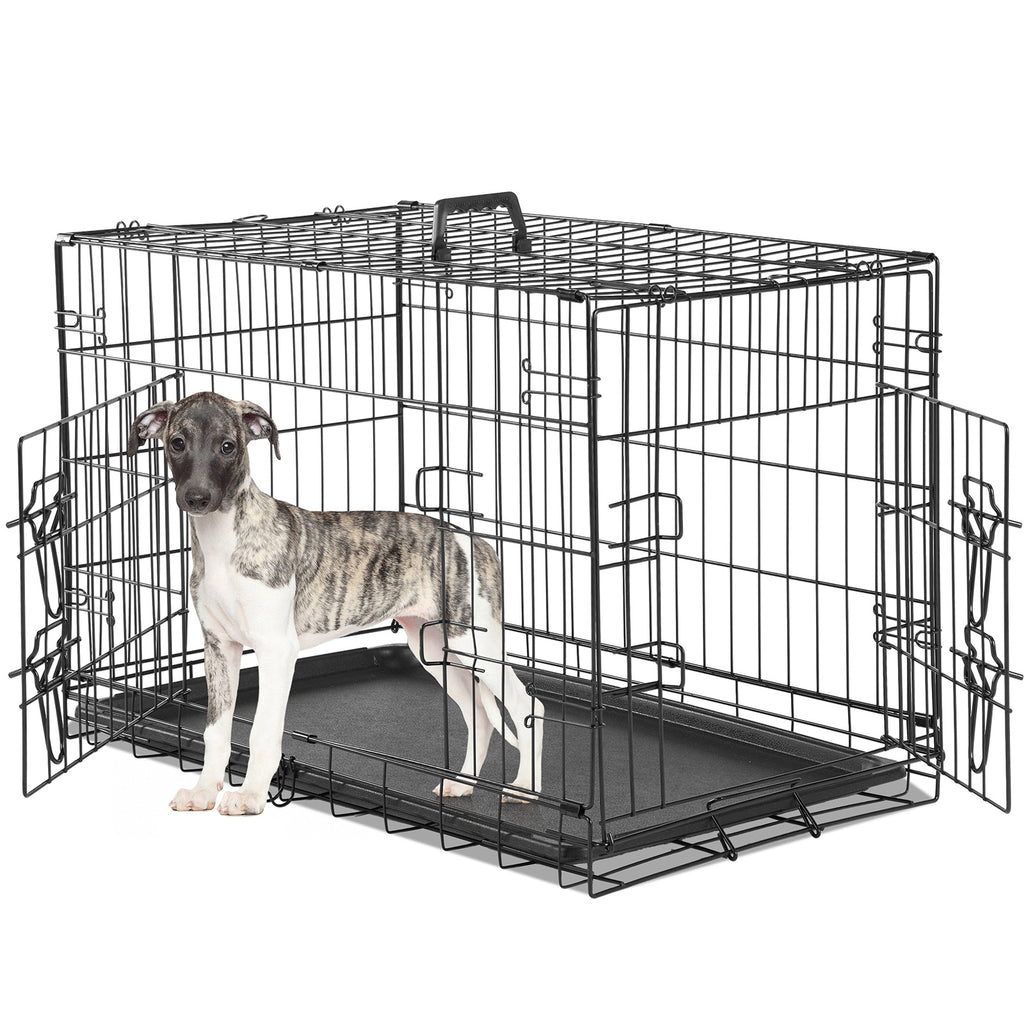 36' 42'  48' Dog Cage With Two Doors, Heavy Duty Dog Crate Cage