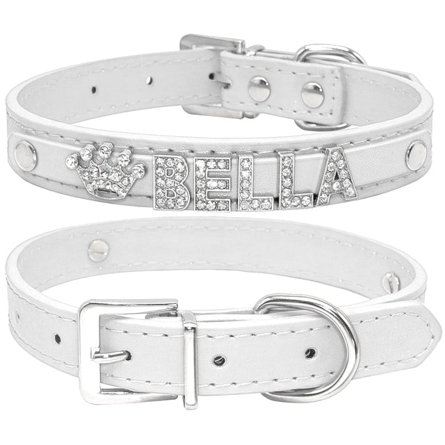Personalized Cat Collar Rhinestone Puppy Small Dogs Collar