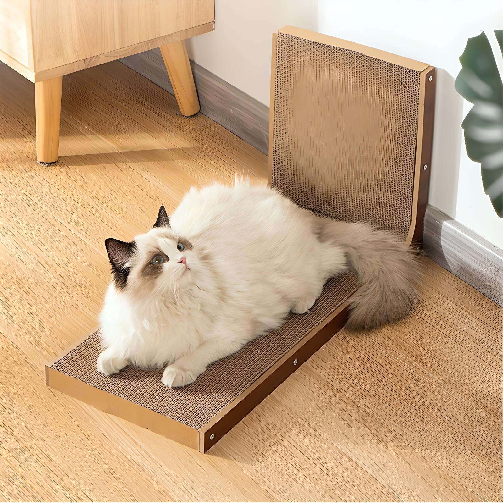 L-shaped Cat Scratching And Leisure Board, Suitable For Cat Owners And Pet-friendly