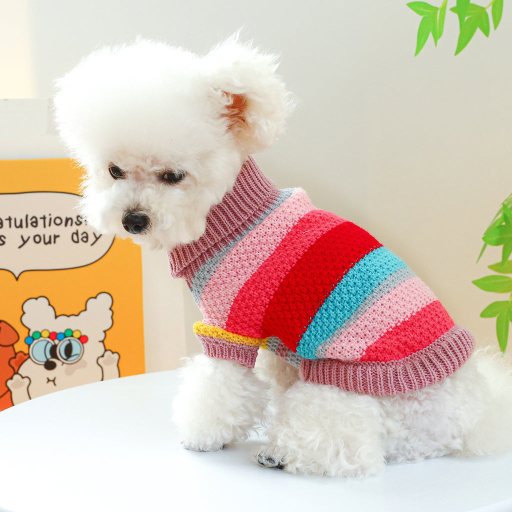 Color Striped Comfortable Pet Sweater