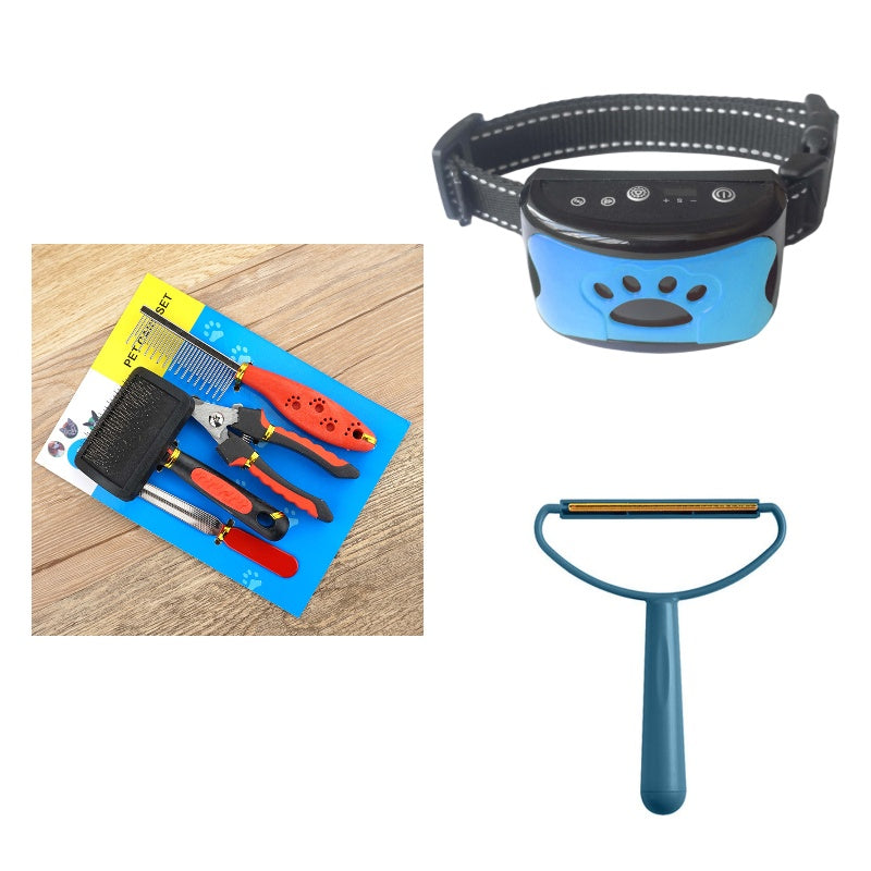 Dog Bark Arresting Training Collar with Vibration Sound Remote Control