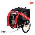 Dog Large Wheel Bike Trailer with Easy Folding Frame Mesh Screen