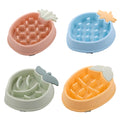 Pineapple Slow Food Bowl Food Grade Plastic Pet Feeder