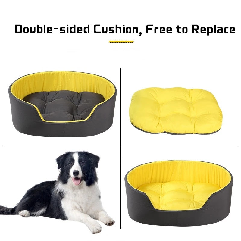 Dog Nest Bed with Reversible Cushion