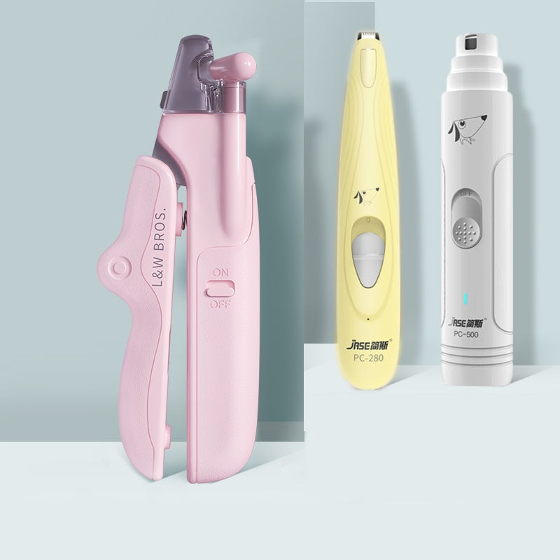 Professional Pet Nail Clippers with LED Light