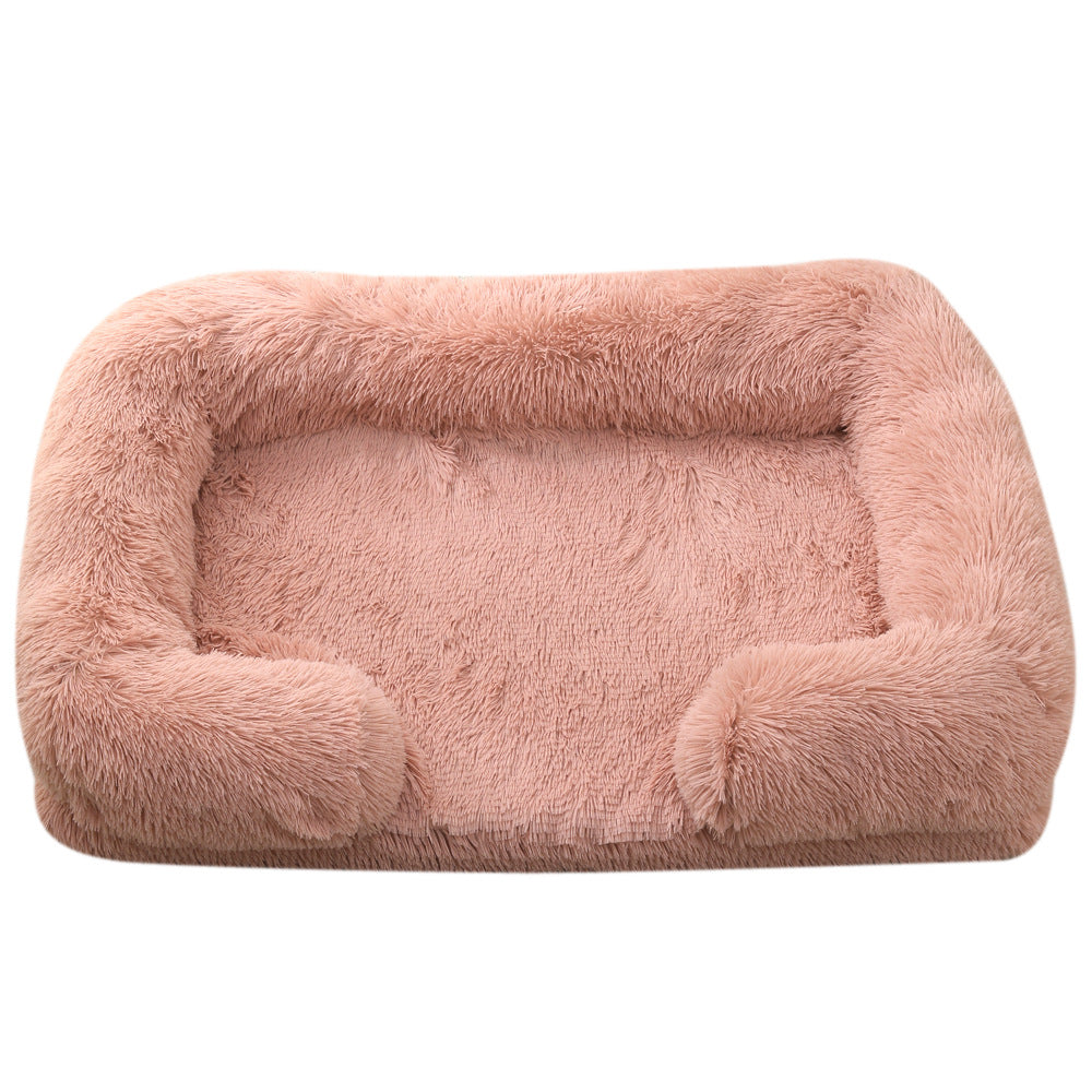Plush Square Pet Bed Dog Bed Winter