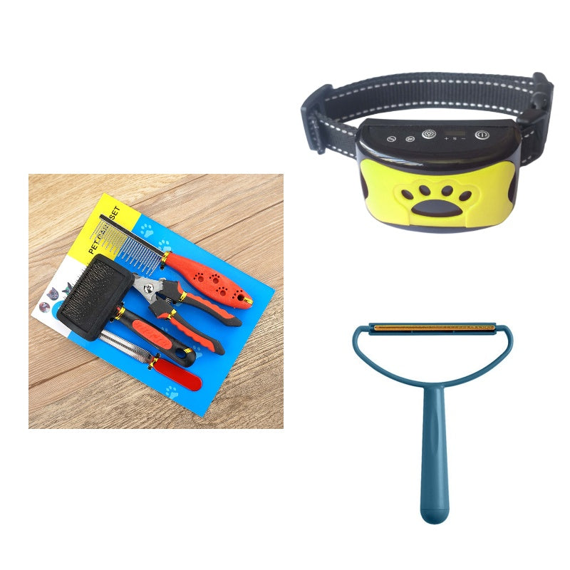 Dog Bark Arresting Training Collar with Vibration Sound Remote Control