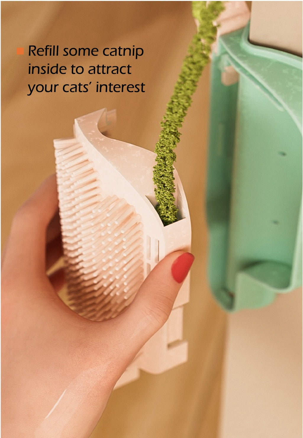 Cat Self Grooming Brush, Popsicle-Shaped, Corner Massage Comb, Cat Scratcher