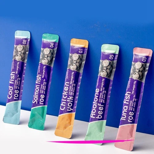 Cat Strip Kittens Nutrition Fat Hair Chin Wet Food Package Cat Snacks