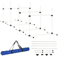 4-piece Dog Agility Training Equipment with Height-Adjustable Jumping Poles