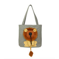 Soft Pet Carrier - Lion Design Portable Breathable Handbag Carrier with Safety Zippers