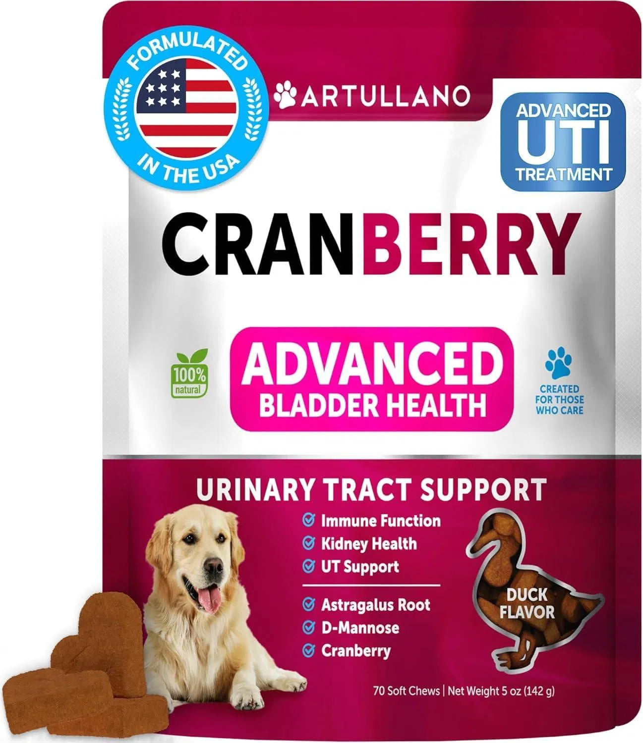 Dog UTI Treatment Cranberry Supplement