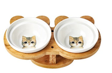 Elevated Ceramic Pet Food Bowl