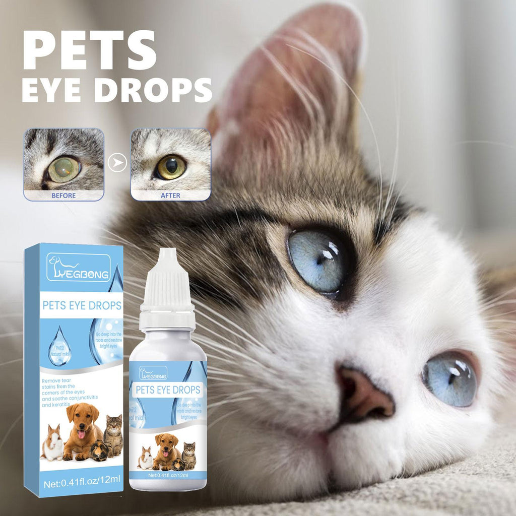 Igbang Eye Drops For Cats And Dogs Formulated With Vitamin B6 And Taurine, They Relieve Red, Itchy Eyes, Conjunctivitis, And Tear Stains.