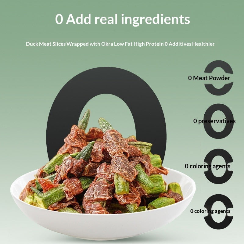Dog Treats Duck Okra Nutritious Chews