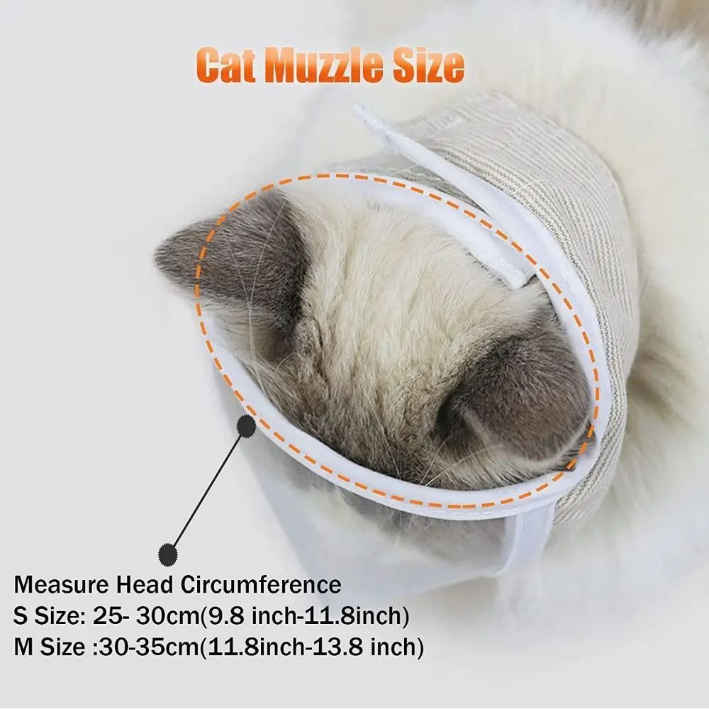 Anti Bite Pet Muzzles Mask, Breathable Pet Bathing Grooming Tools