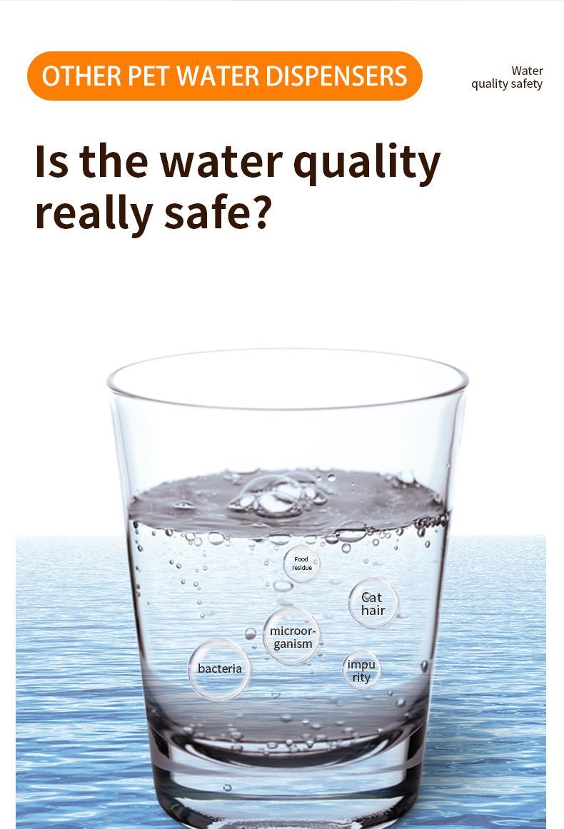 Wireless Charging Battery Driven 304 Stainless Steel Cat Automatic Induction Pet Water Fountain