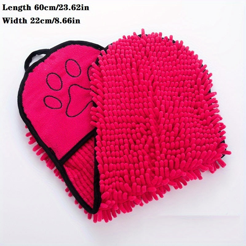 Absorbent Dog Towel - Microfiber Quick Drying Towel Machine Washable With Hand Pockets