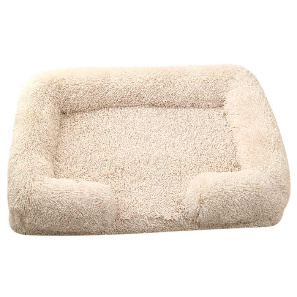 Plush Square Pet Bed Dog Bed Winter