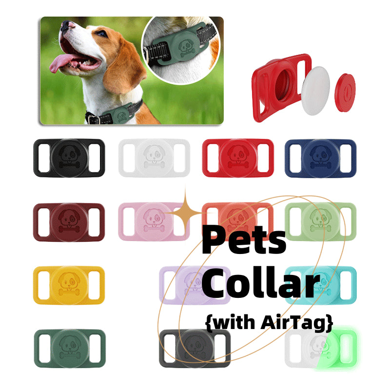 Silicone Protective Sleeve For Airtags - Pet Positioning Tracker Collar Cover Anti-lost Protective Case